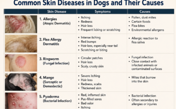 Common Skin Diseases in Dogs and Their Causes